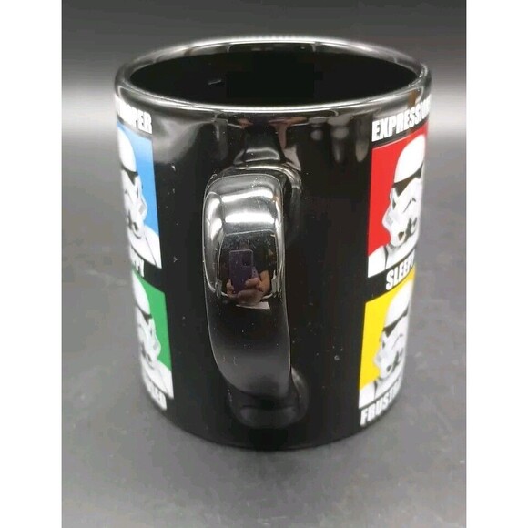 Stormtrooper Mug Star Wars 14oz Black, Expressions Of A Stormtrooper, Humor - Picture 4 of 7